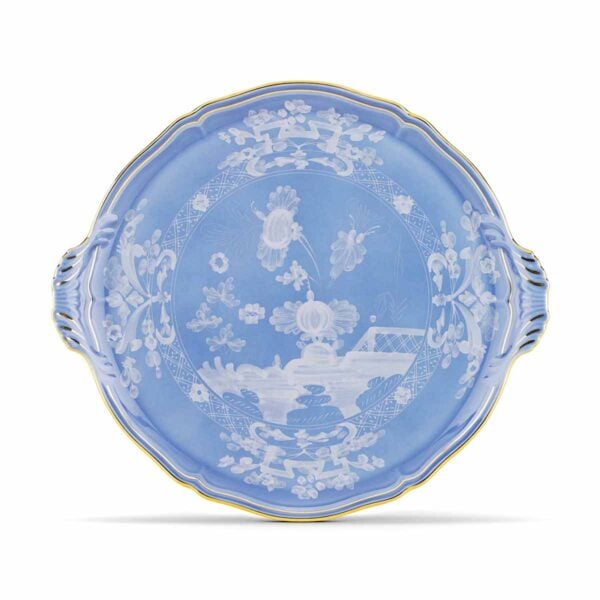 GINORI-OrienteItal-PREVINCA-003RG00-FCT910010305G00124400-1200x1200-100KB Ginori 1735 Oriente Italiano Pervinca Cake Plate | Kneen & Co
