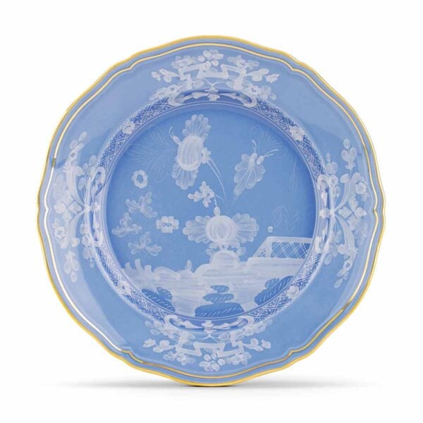 Ginori 1735 Oriente Italiano Pervinca Flat Dessert Plate | Kneen & Co