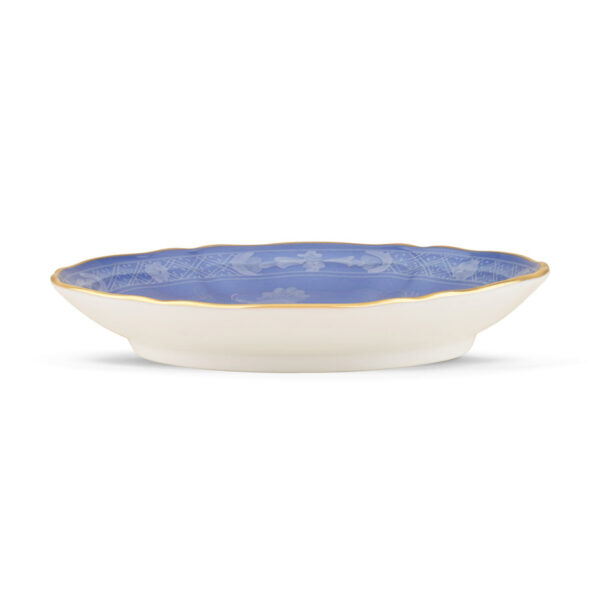 GINORI-OrienteItal-PREVINCA-003RG00-FPT301010135G00124400-3-1200x1200-100KB Ginori 1735 Oriente Italiano Pervinca Coffee Saucer shown on table | Kneen & Co