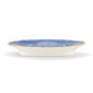 Ginori 1735 Oriente Italiano Pervinca Pickle Dish shown on table | Kneen & Co