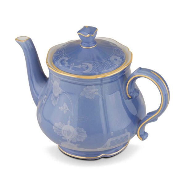 Ginori 1735 Oriente Italiano Pervinca Teapot | Kneen & Co