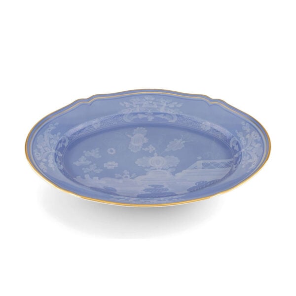 GINORI-OrienteItal-PREVINCA-003RG00-FVS130010340G00124400-1-1200x1200-100KB Ginori 1735 Oriente Italiano Pervinca Oval Platter | Kneen & Co
