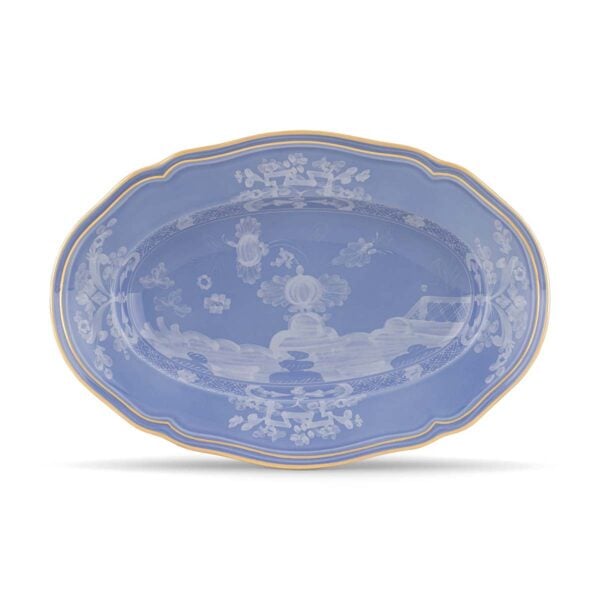 GINORI-OrienteItal-PREVINCA-003RG00-FVS130010340G00124400-1200x1200-100KB Ginori 1735 Oriente Italiano Pervinca Oval Platter | Kneen & Co