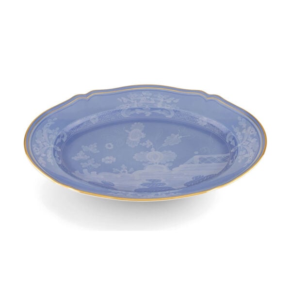 GINORI-OrienteItal-PREVINCA-003RG00-FVS130010385G00124400-1-1200x1200-100KB Ginori 1735 Oriente Italiano Pervinca Large Oval Platter | Kneen & Co