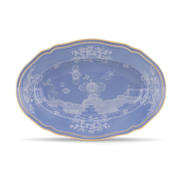 GINORI-OrienteItal-PREVINCA-003RG00-FVS130010385G00124400-1200x1200-100KB Ginori 1735 Oriente Italiano Pervinca Large Oval Platter | Kneen & Co