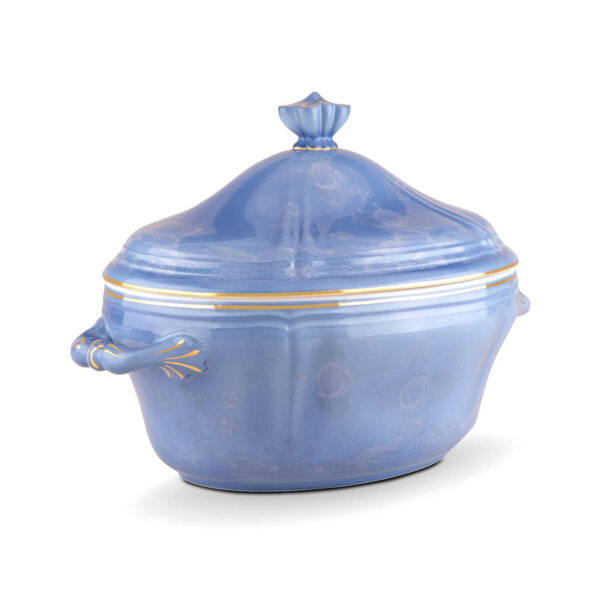 Ginori 1735 Oriente Italiano Pervinca Tureen | Kneen & Co