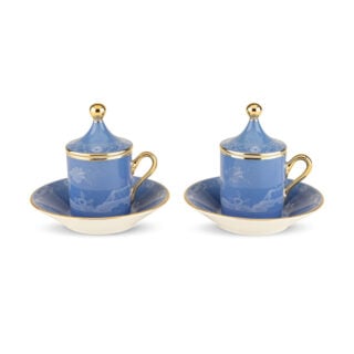 Ginori 1735 Oriente Italiano Pervinca Coffee Cup – Set of 2 | Kneen & Co