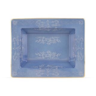 Ginori 1735 Oriente Italiano Pervinca Rectangular Vide Poche | Kneen & Co