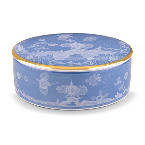 Ginori 1735 Oriente Italiano Pervinca Trinket Box | Kneen & Co