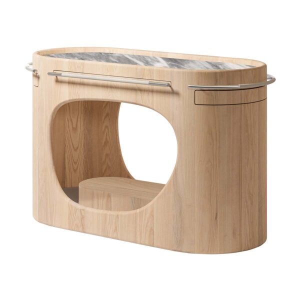 Giobagnara-KellyWearstler-HS025-MarisBarCart-Ashwood-H37LightGrey-BardiglioCloudy-CUTOUT01-1200x1200-100KB Kelly Wearstler x Giobagnara Maris Bar Cart | Kneen & Co