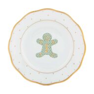 Herend Christmas Gingerbread Dessert Plate