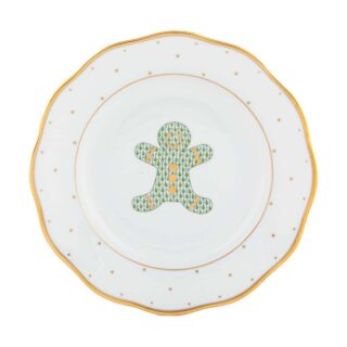 Herend Christmas Gingerbread Dessert Plate | Kneen & Co