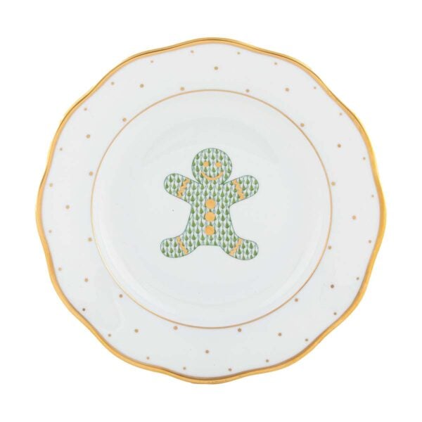 Herend Christmas Gingerbread Dessert Plate | Kneen & Co