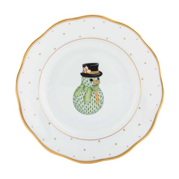 HEREND-Christmas-PN-28-20520-0-00-1200x1200-100KB Herend Christmas Snowman Dessert Plate | Kneen & Co