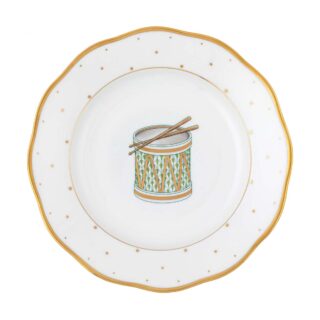 Herend Christmas Drum Dessert Plate | Kneen & Co