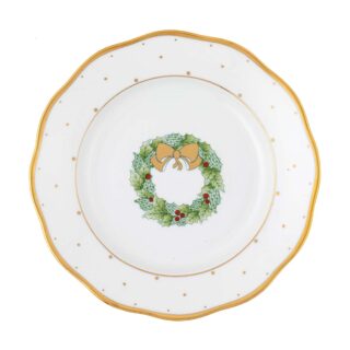 Herend Christmas Wreath Dessert Plate | Kneen & Co
