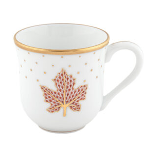 Herend Fall Dessert Maple Leaf Mug | Kneen & Co