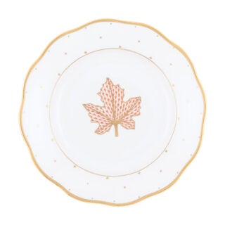 Herend Fall Dessert Maple Leaf Dessert Plate | Kneen & Co