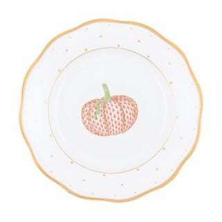 Herend Fall Dessert Pumpkin Dessert Plate | Kneen & Co