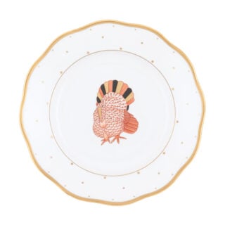 Herend Fall Dessert Turkey Dessert Plate