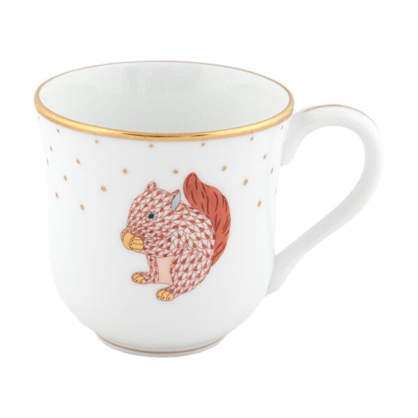 Herend Fall Dessert Squirrel Mug | Kneen & Co