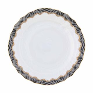 Herend Fish Scale Black Service Plate | Kneen & Co