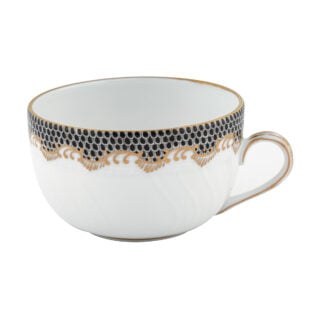 Herend Fish Scale Black Canton Cup | Kneen & Co