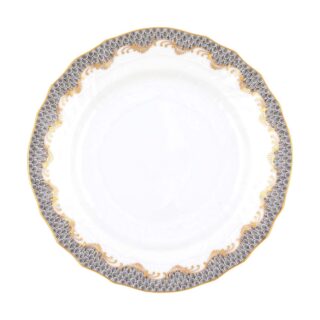 Herend Fish Scale Grey Bread and Butter Plate | Kneen & Co