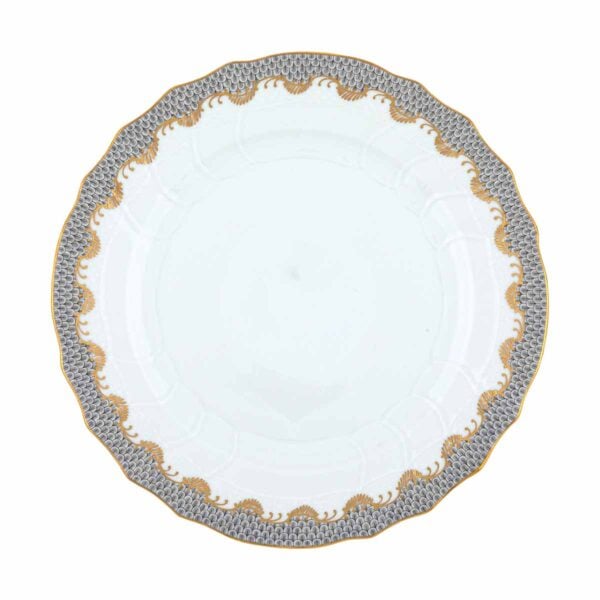 HEREND-FishScale-Gray-A-EGH-01524-0-00-1200x1200-100KB Herend Fish Scale Grey Dinner Plate | Kneen & Co