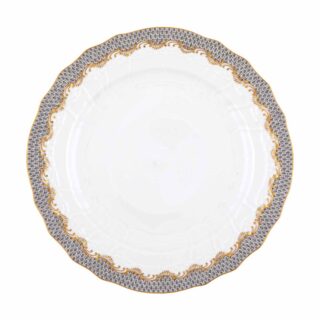 Herend Fish Scale Grey Service Plate | Kneen & Co