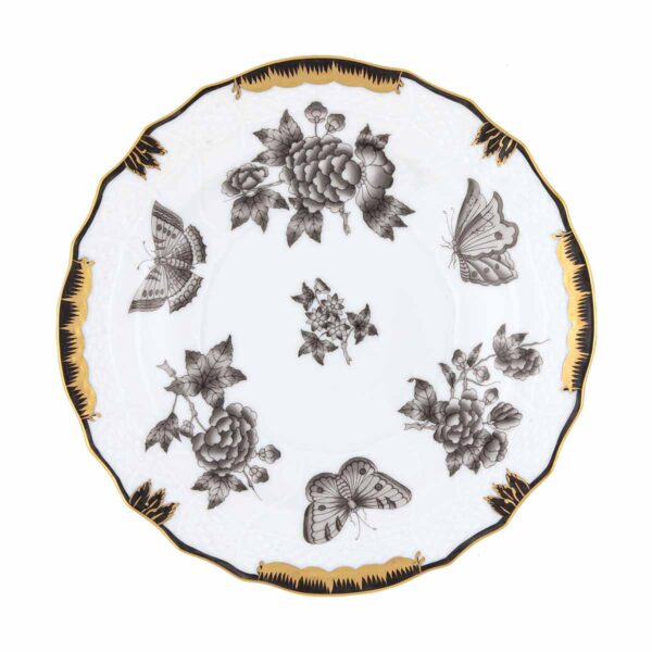 HEREND-FortunaBlack-VBONX101518-0-00-1200x1200-100KB Herend Fortuna Black Salad Plate | Kneen & Co