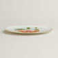 Hermès Kaorumi Dessert Plate – Cherry shown on table | Kneen & Co