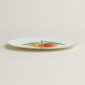 Hermès Kaorumi Dessert Plate – Nectarine shown on table | Kneen & Co