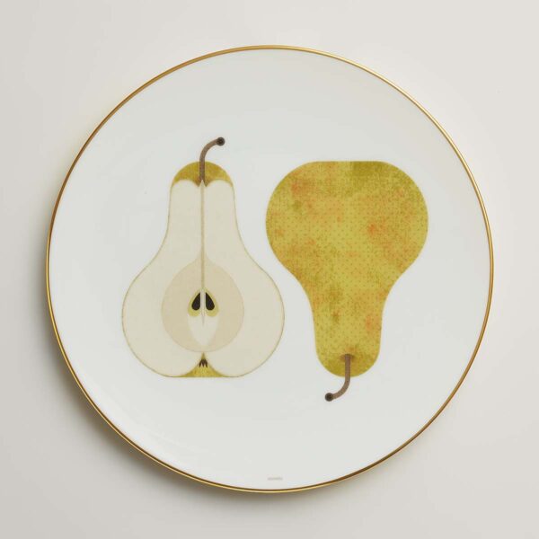 Hermès Kaorumi Dessert Plate – Pear | Kneen & Co