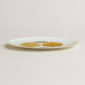 Hermès Kaorumi Dessert Plates Mix – Set of 6 shown on table | Kneen & Co