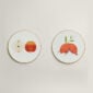 Hermès Kaorumi Apple and Pomegranate Dessert Plates – Set of 2 | Kneen & Co