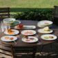 Hermes Kaorumi Dinnerware set on table | Kneen & Co
