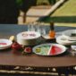Hermes Kaorumi Dinnerware set on table | Kneen & Co