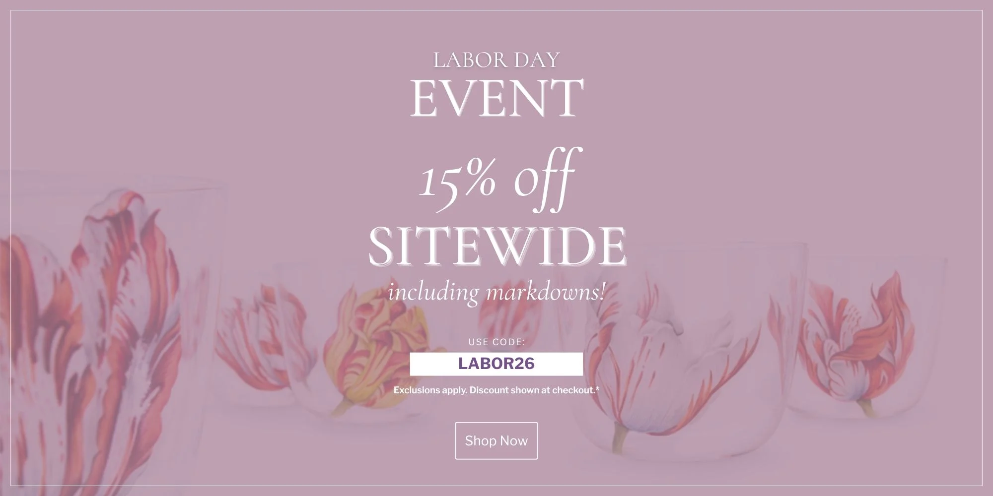Labor Day Event. 15% off Sitewide including markdowns. Exclusions apply. Discount taken at checkout. | Kneen & Co