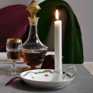 Royal Copenhagen Star Fluted Christmas Tall Candle Holder | Kneen & Co