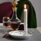 Royal Copenhagen Star Fluted Christmas Tall Candle Holder | Kneen & Co