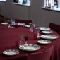 Royal Copenhagen Star Fluted Christmas DInnerware set on table | Kneen & Co