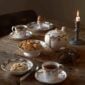 Royal Copenhagen Star Fluted Christmas tea service | Kneen & Co