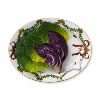 Royal Copenhagen Star Fluted Christmas Oval Serving Dish | Kneen & Co