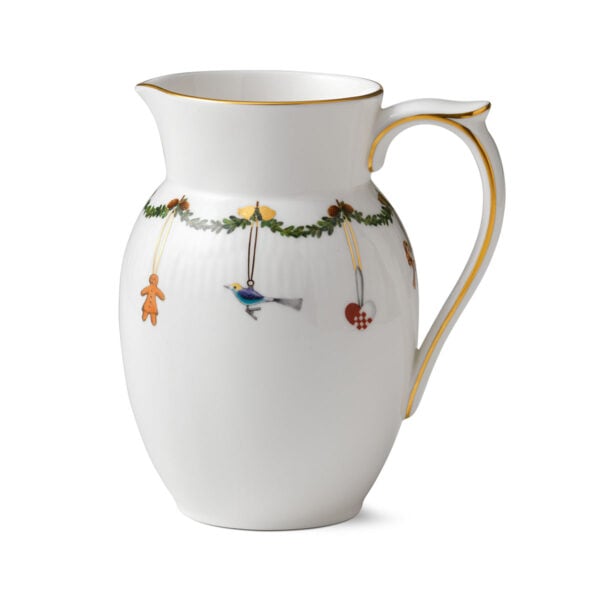 Royal Copenhagen Star Fluted Christmas Large Milk Jug | Kneen & Co