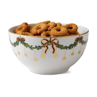 Royal Copenhagen Star Fluted Christmas Large Bowl | Kneen & Co