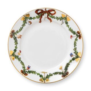 Royal Copenhagen Star Fluted Christmas Lunch Plate | Kneen & Co