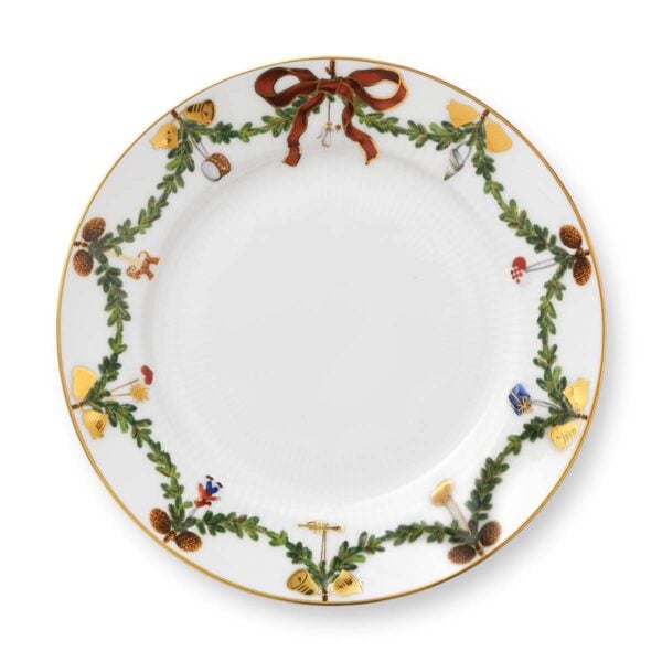 RoyalCopenhagen-1017455-STAR-FLUTED-PLATE-19CM-1200x1200-100KB Royal Copenhagen Star Fluted Christmas Lunch Plate | Kneen & Co
