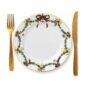 Royal Copenhagen Star Fluted Christmas Salad Plate | Kneen & Co