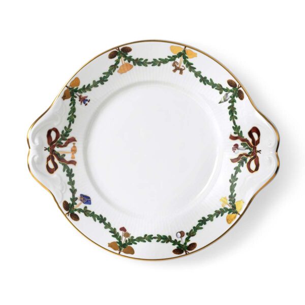 Royal Copenhagen Star Fluted Christmas Serving Dish | Kneen & Co